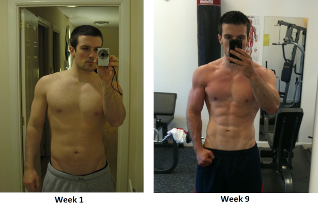 Scott Baptie's fitness transformation before-after