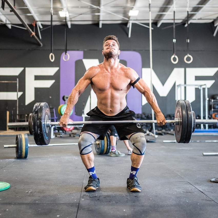 Travis Williams performing the Snatch in the gym