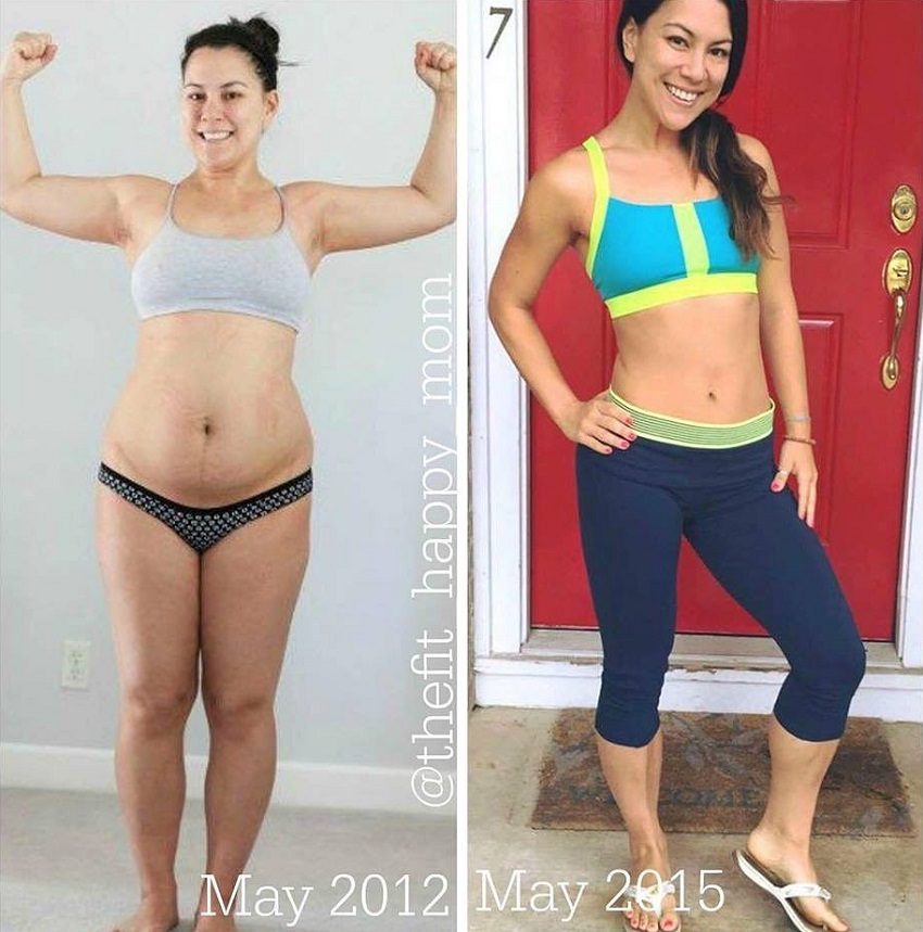 Anita Miron's fitness transformation before and after