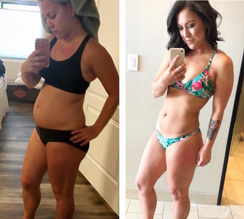 Anita Miron's awesome body transformation before-after