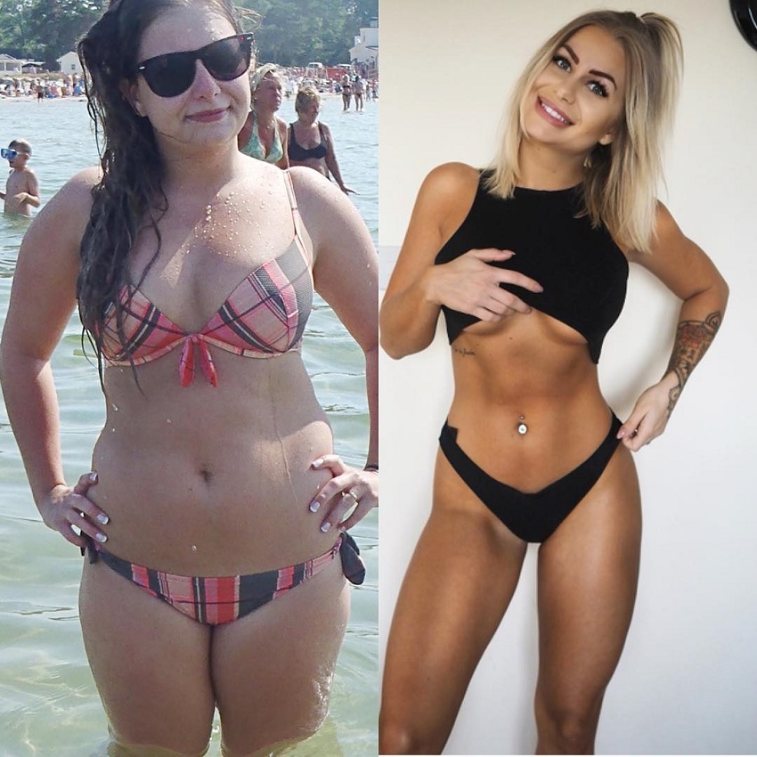 Jelly Devote's amazing physique transformation before-after