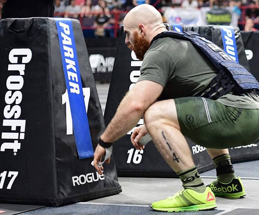 Lucas Parker competing in Crossfit event