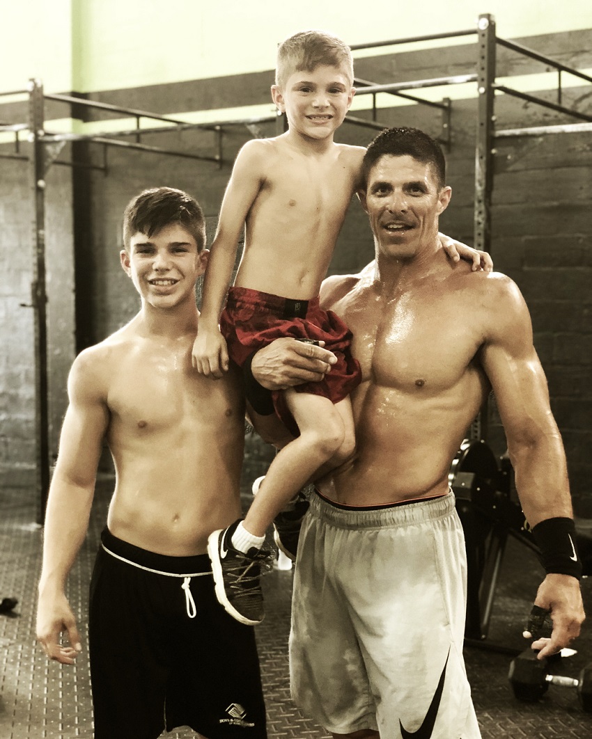 Shawn Ramirez with his two sons.