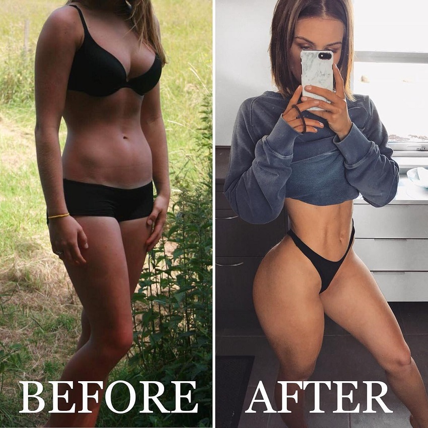 Celie Josefine Lindblad transformation photo before-after