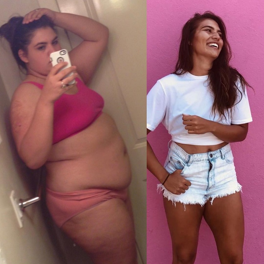 Laura Micetich's amazing fat loss transformation, picture from before and after