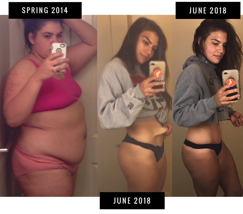 Laura Micetich's progression in fitness, from 2014 to 2018
