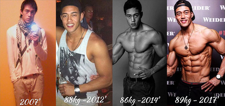 Nam Vo's fitness transformation before-after