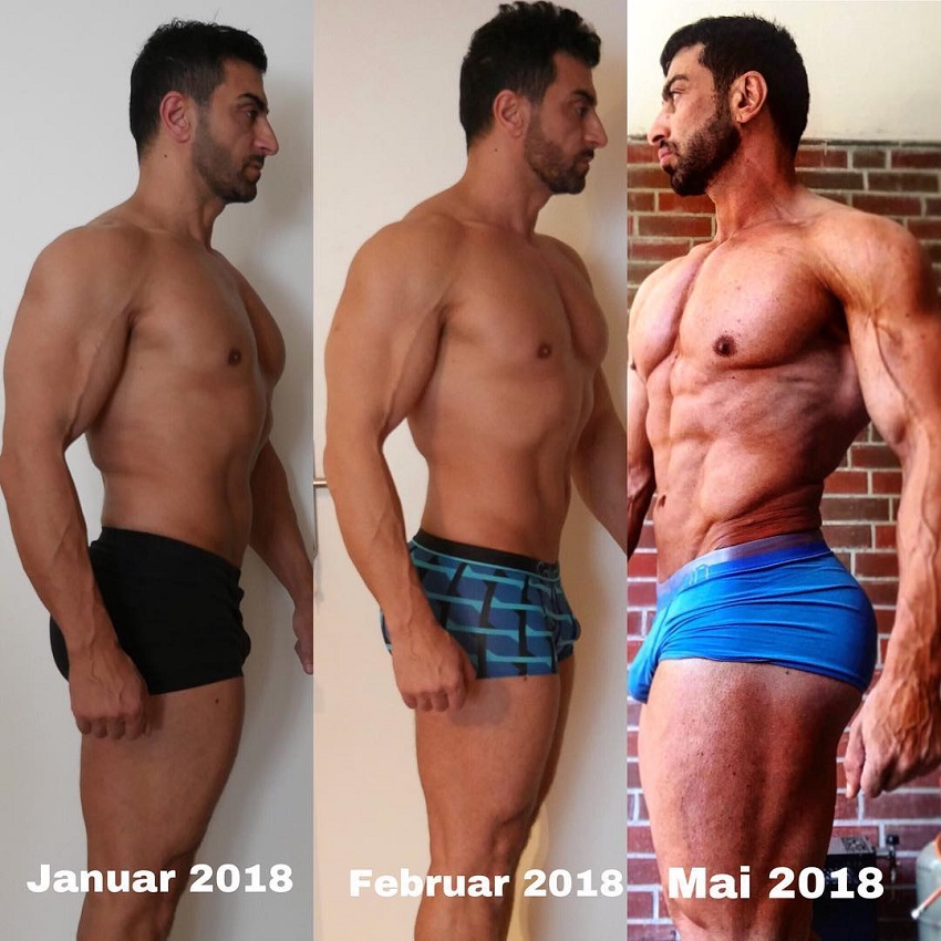 Murat Demir trasnformation over the months