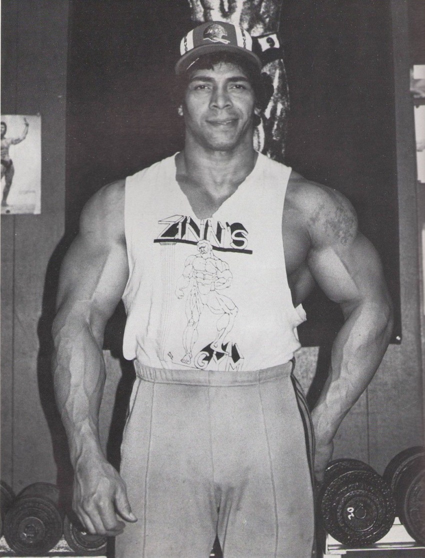 Harold Poole posing for a photo looking big and strong