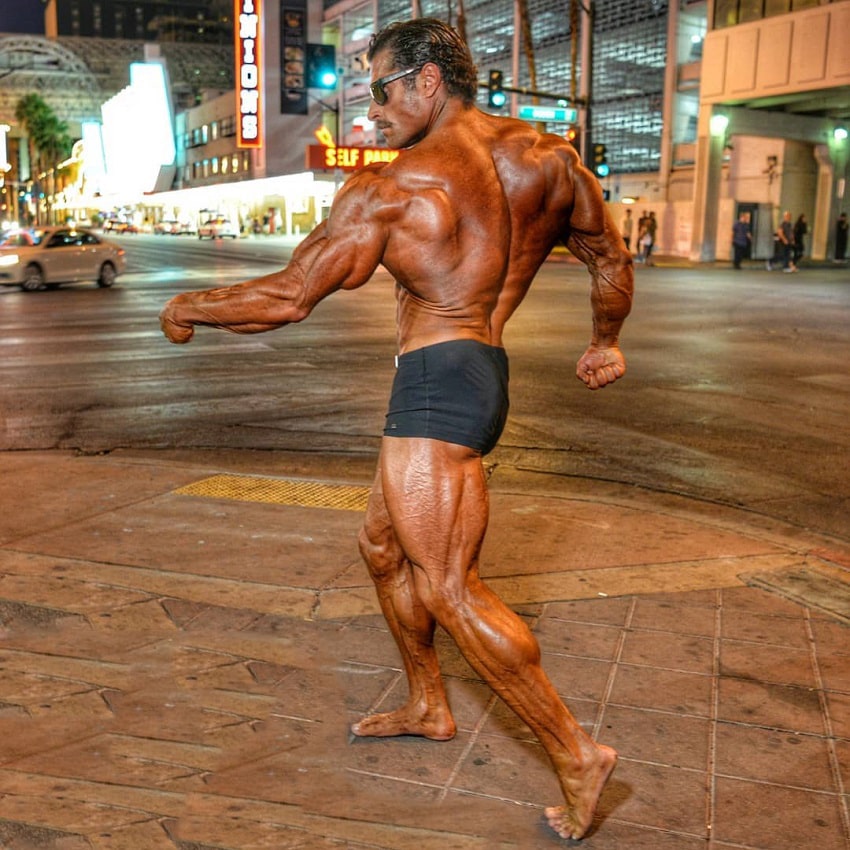 David Hoffmann posing on the streets of Vegas