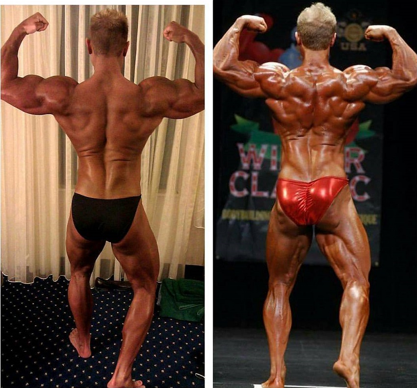 Tyler Garceau's back transformation over the years