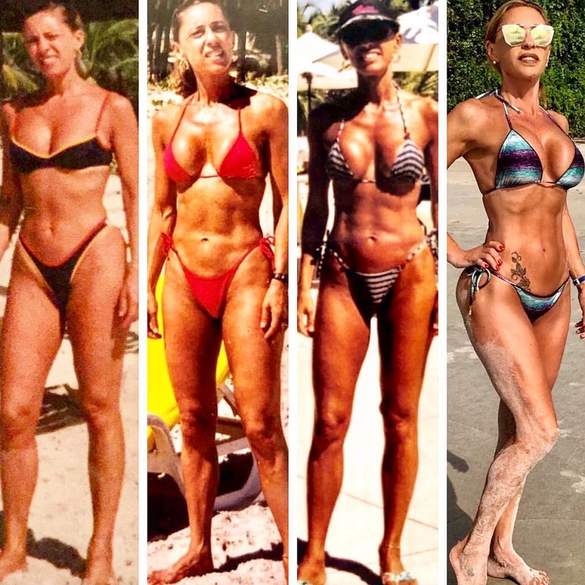 Adriana Miranda's transformation over the decades