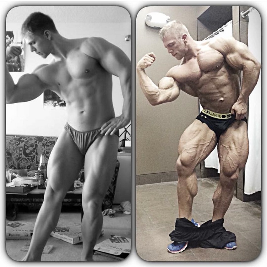 Brandon Beckrich's transformation over the years looking strong