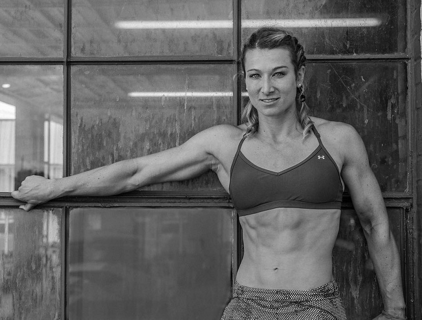 Jessie Graff posing for a photo looking lean and fit