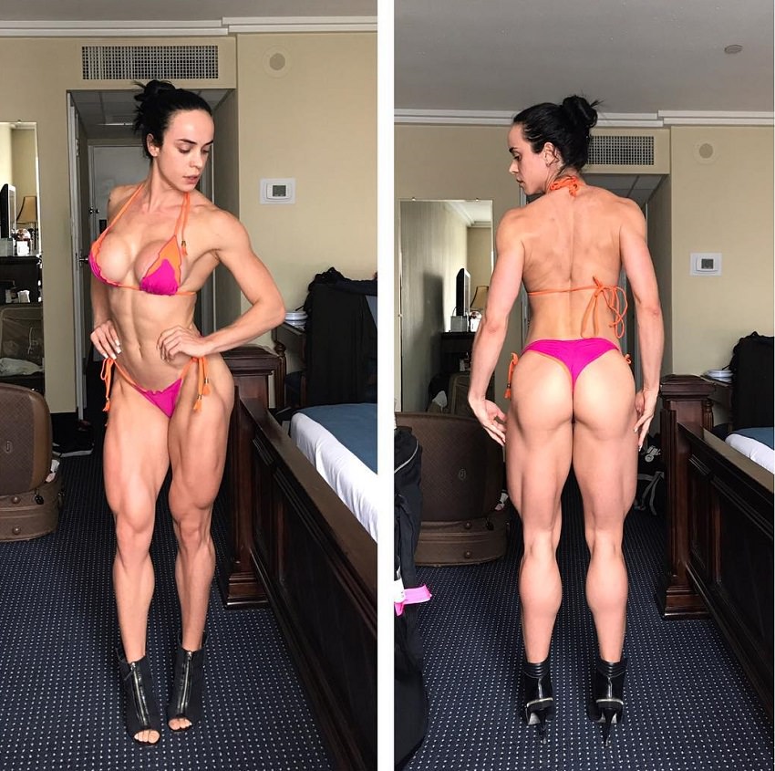 Catia Isabel posing for the photo looking lean and fit in her bikini