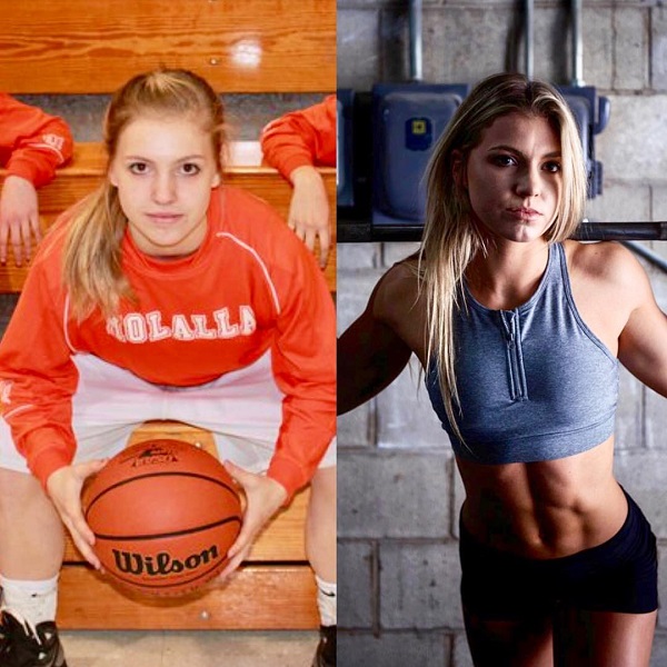 Claire P Thomas before-after picture, during her high school days, and now