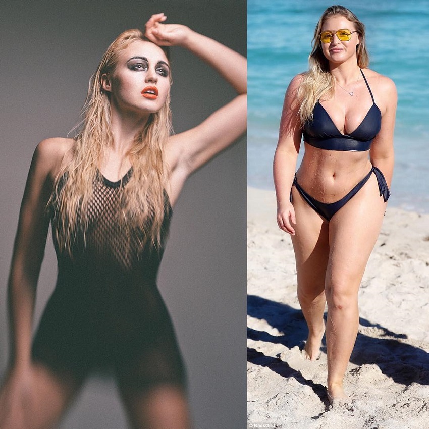 Iskra Lawrence before and after body transformation