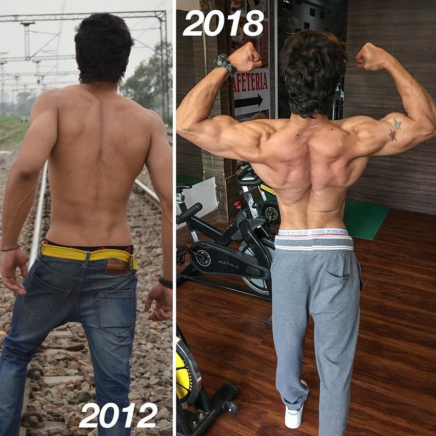 Vasu Mittal's body transformation 2012-2018