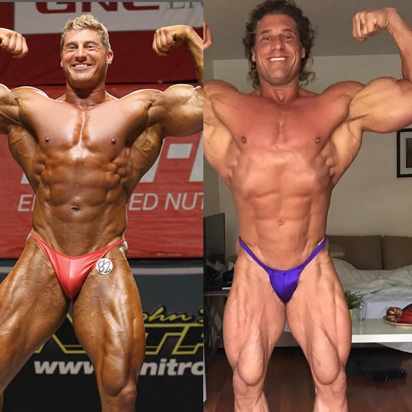 Gabe Moen's physique transformation in bodybuilding, before-after