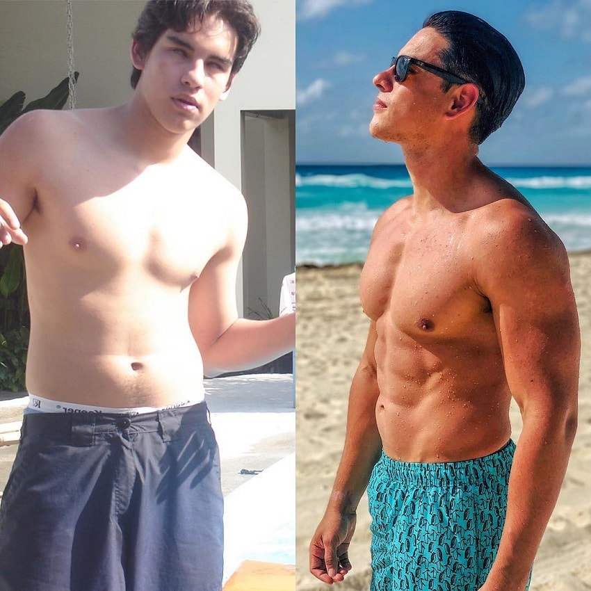 Gabriel Arones before-after transformation picture