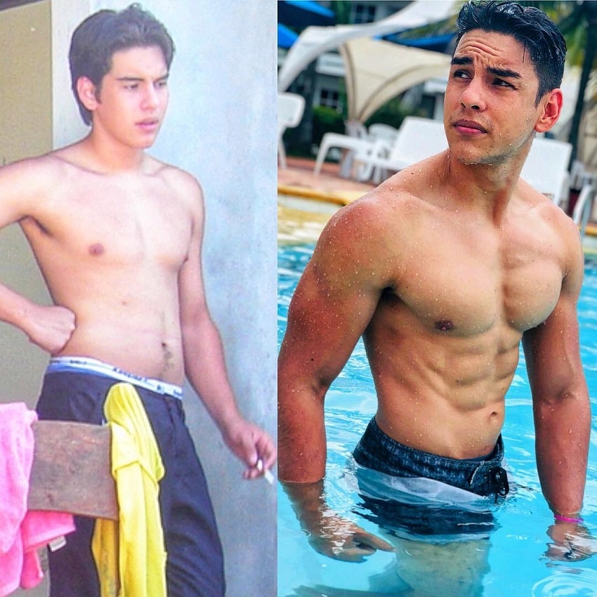 Gabriel Arones's transformation before-after
