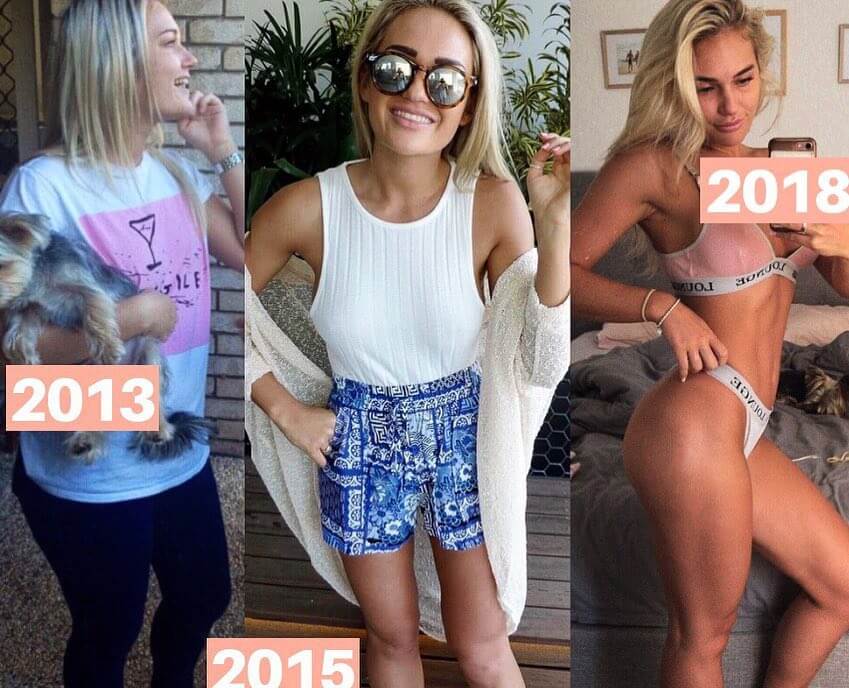 Georgie Stevenson transformation from 2013 to 2018