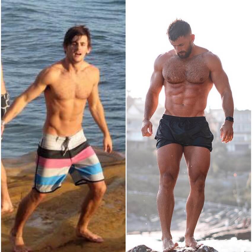 Nathan McCallum's body transformation before-after