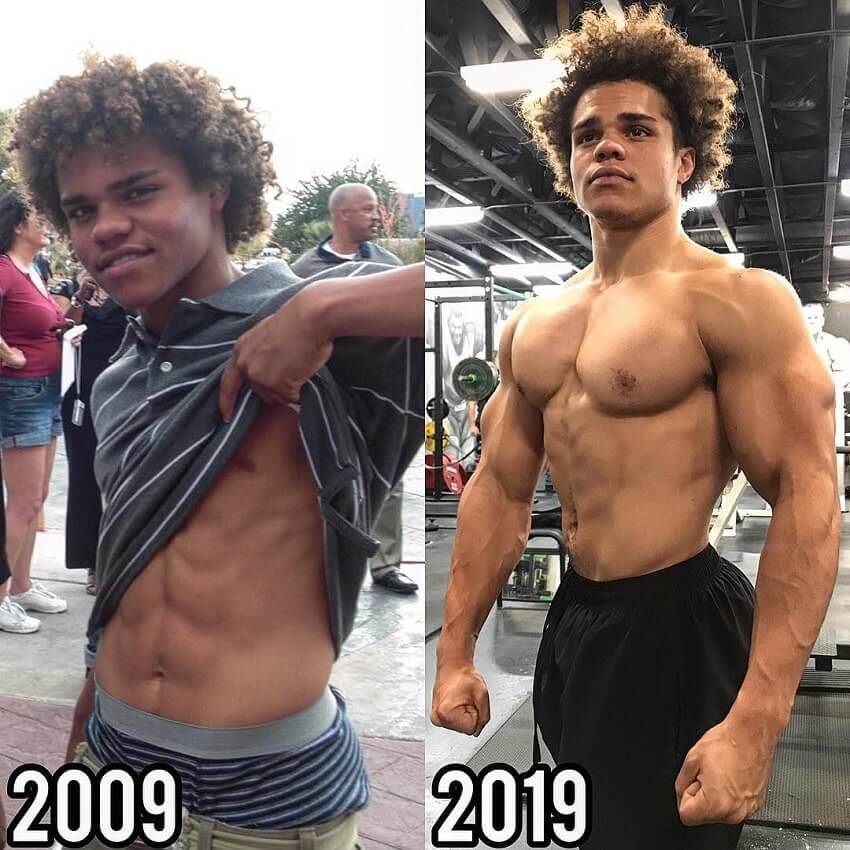 Uzoma Obilor 10-year bodybuilding transformation