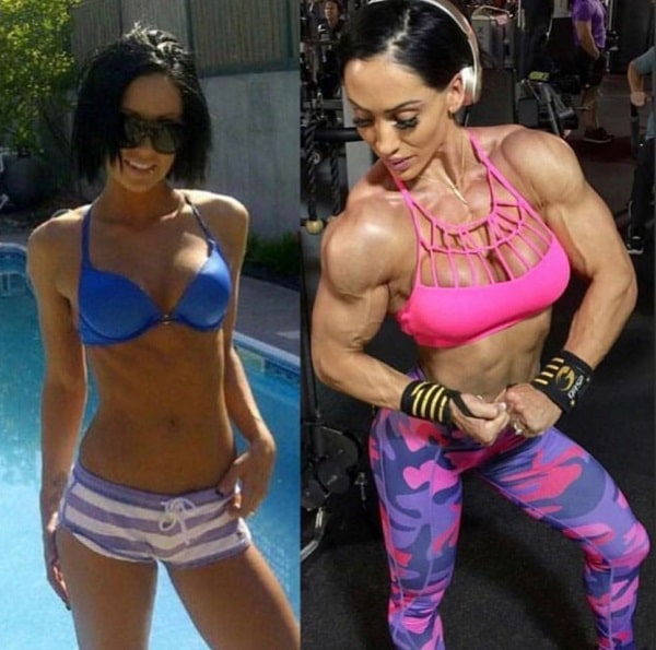 Azaria Glaim before-after fitness transformation