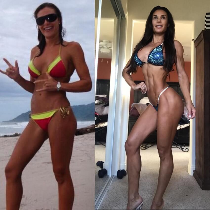 Camile Periat fitness transformation before-after