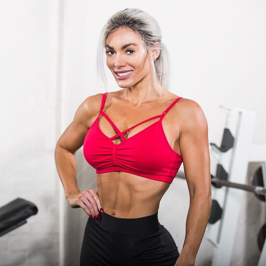 Danni Levy looking fit and lean in a photo shoot