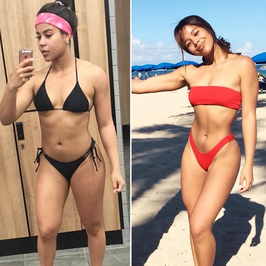 Johanna Sophia fitness transformation before-after
