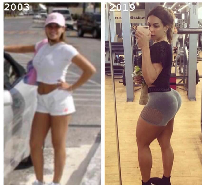 Caroline Grillo awesome body transformation before-after