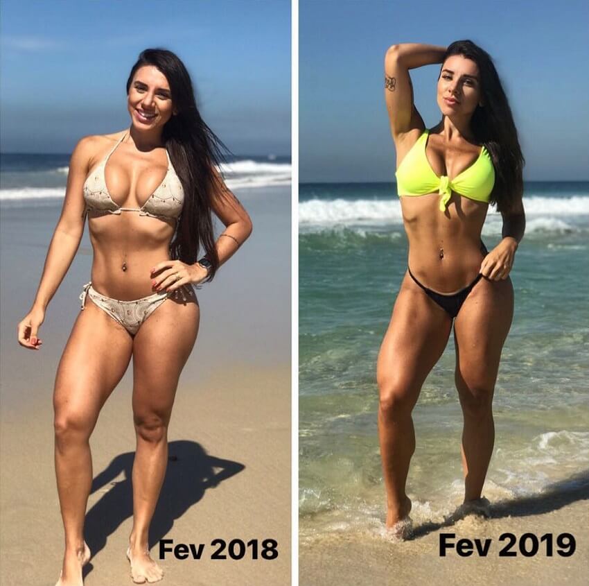 Fabriny Storck fitness transformation before-after