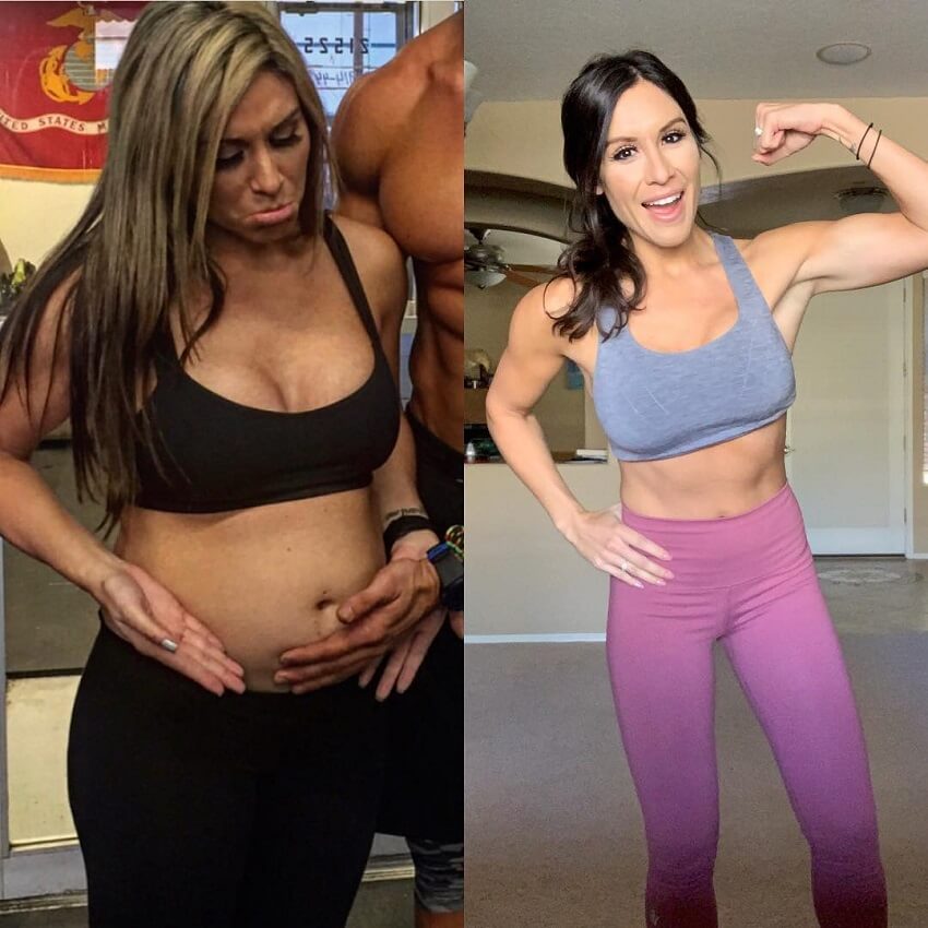 Felicia Romero body transformation before-after