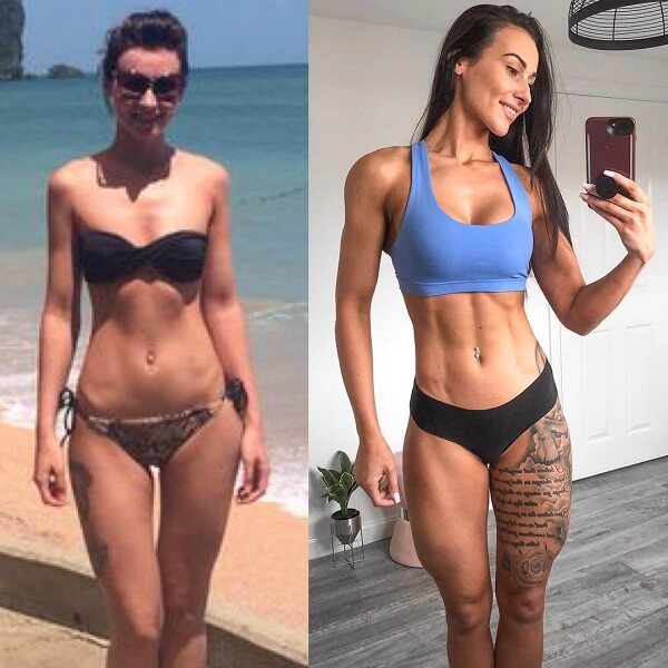 Lisa Lanceford's fitness journey before-after