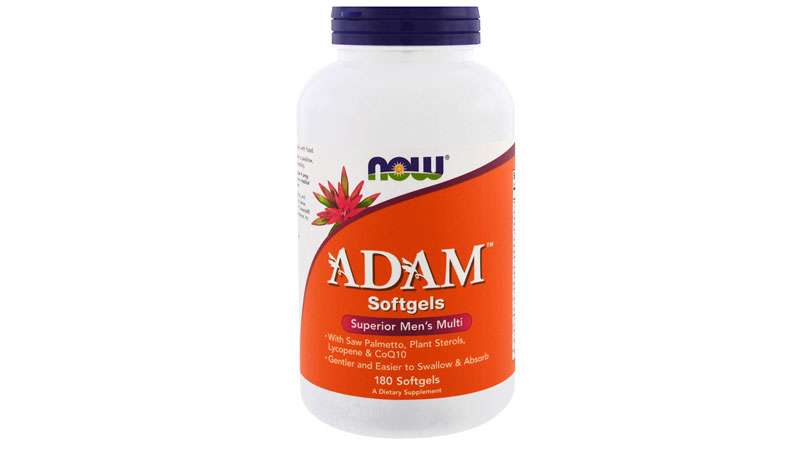 Bottle of NOW Adam Softgels Superior Men's Muiltivitamin