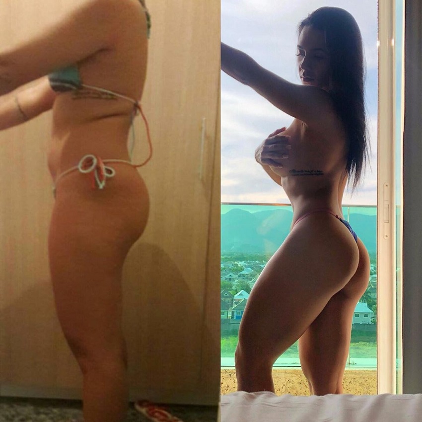 Ananda Nogueira fitness transformation before-after