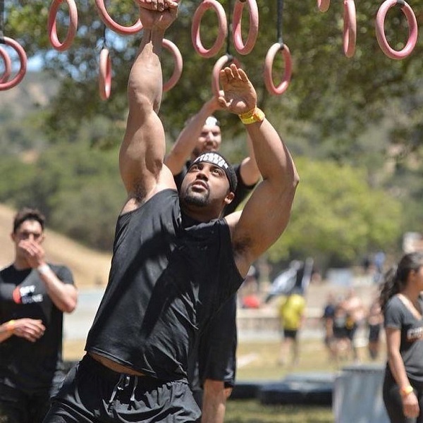 Mark White doing crossfit outdoors