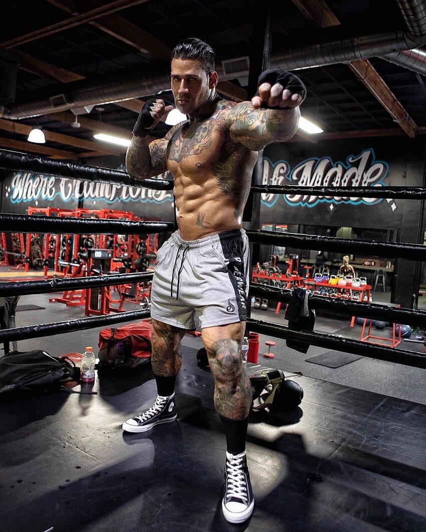 Michael Giovanni Rivera standing in the boxing ring