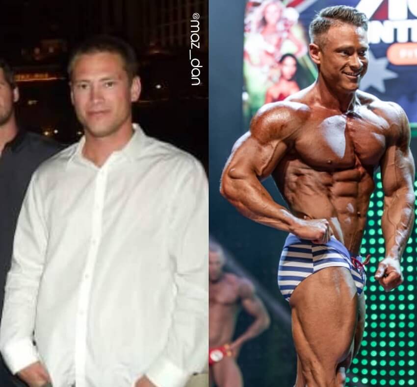 Dan Mazzola's fitness transformation before-after