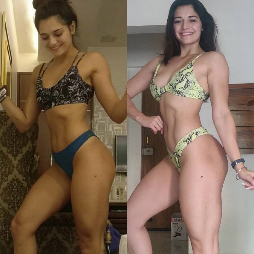 Annabel DaSilva before and after fitness transformation