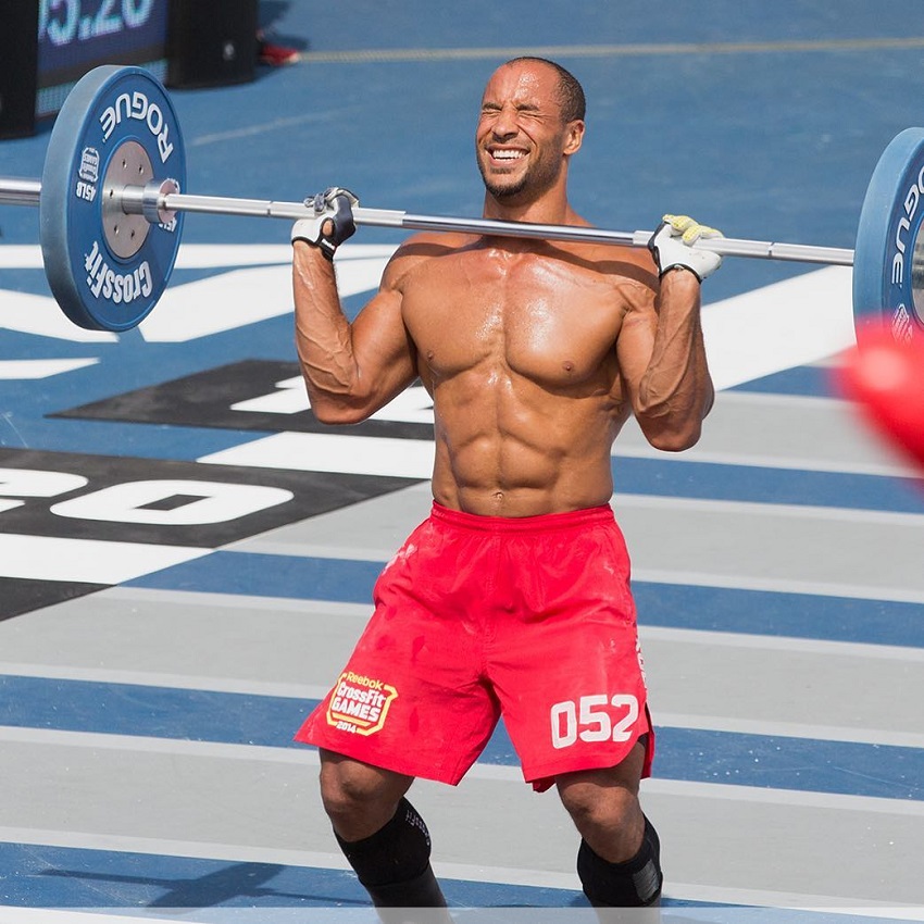 Neal Maddox training outdoors in CrossFit Games